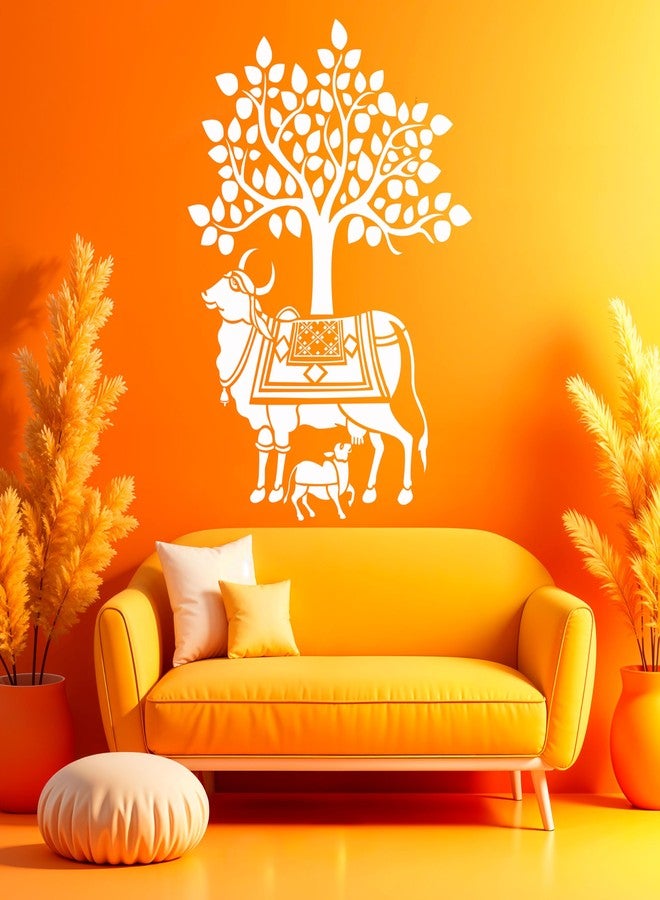 StenCart Kamdhenu Cow Pack of 2 Stencil for Wall Painting Home DIY Reusable Wall Stencil Design for Wall Decoration (16-inch x 24 inch) - Combo of 2 - Image 4